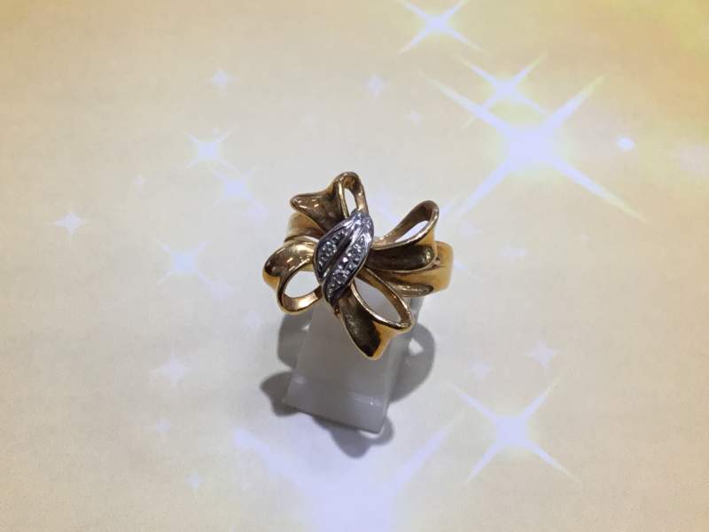K18/PT900 ダイヤモンドリング💍
