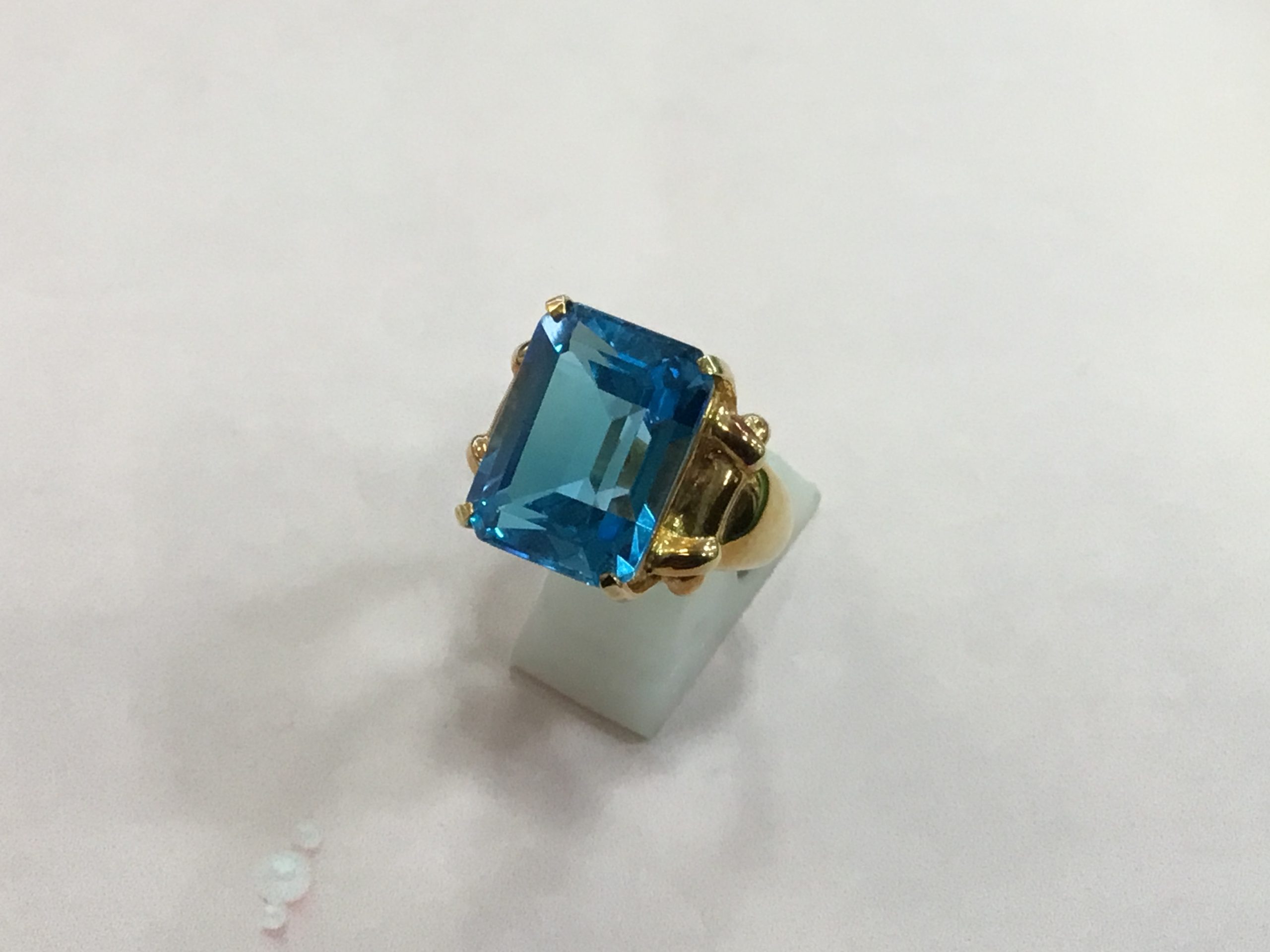 ブルートパーズ 18金 イエローゴールド リング をお買取致しました⭐️