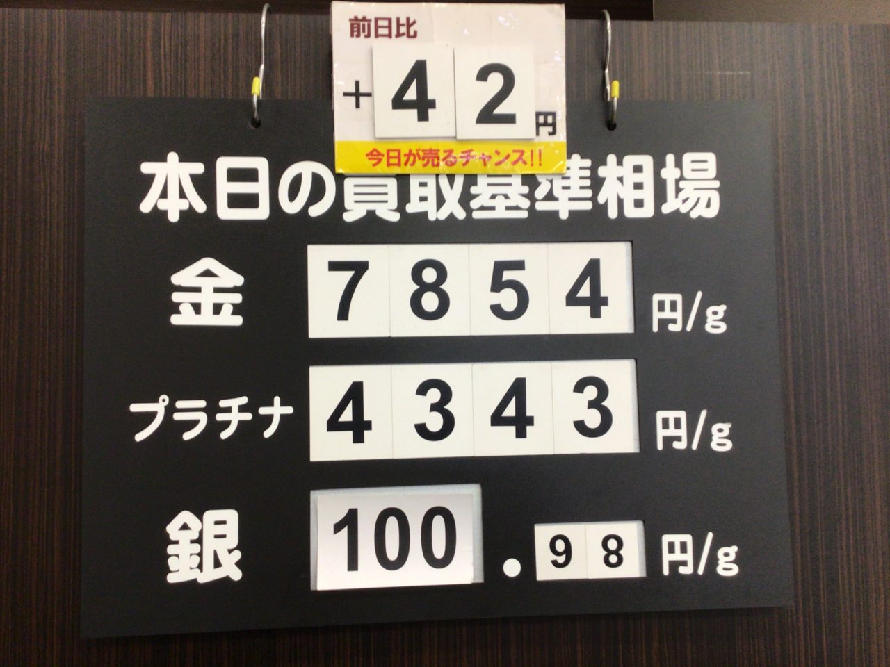 金を高値で売る✨ チャンス‼️