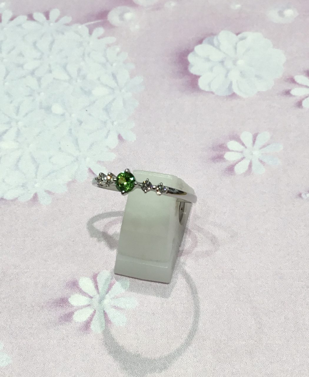 Pt950デマントイドガーネットリング お買取致しました💍💍💍