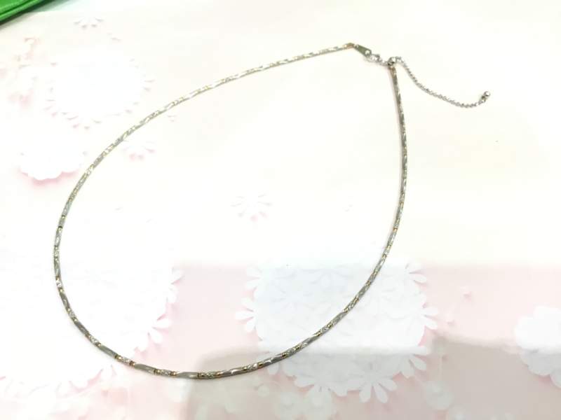 K18 2カラーネックレスお買取させていただきました