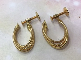k18イヤリング お買取りしました✨