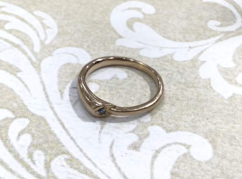 ピンクゴールドリング💍