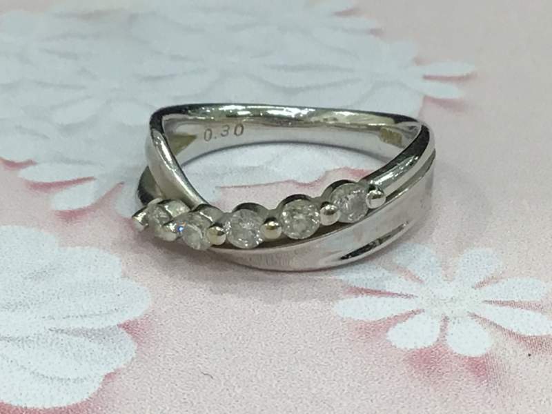 K18ホワイトゴールドのリングをお買取致しました✨