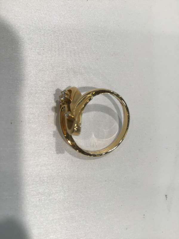 18金ダイヤモンド付き 指輪 買取ました。