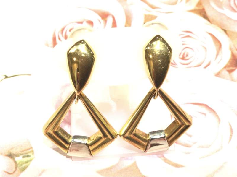 ✨K18/PT900コンビイヤリング、お買取り成立‼️✨