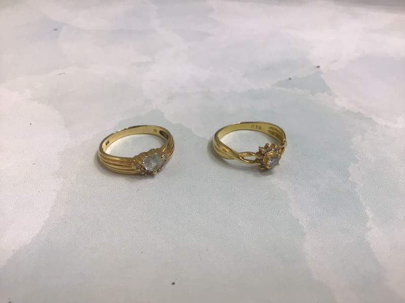 貴金属 ジュエリー リング 指輪 色石リング K18