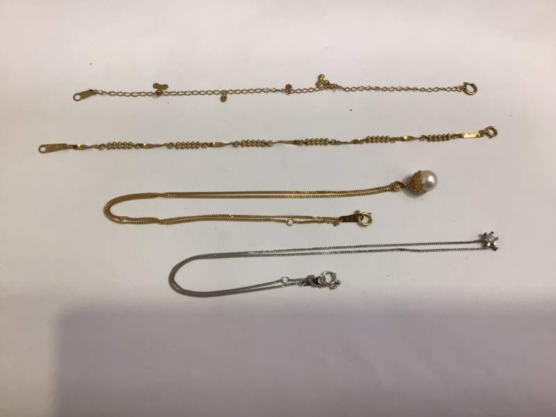貴金属 ジュエリー K18 WG ブレスレット ネックレス