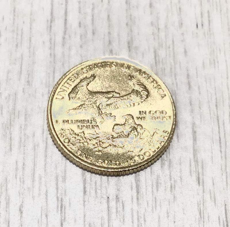 22金 アメリカンイーグル 1/10oz コイン をお買取致しました。
