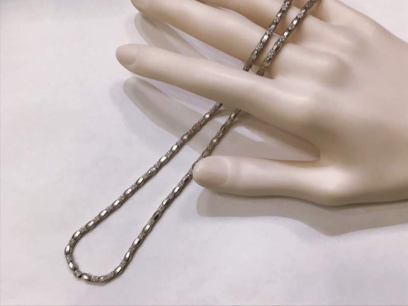 18金 ホワイトゴールド ネックレス お買取