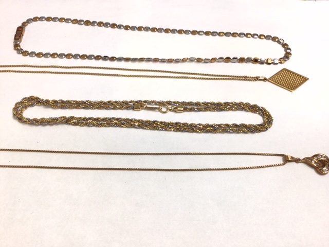 金 プラチナ コンビ ネックレス 買取