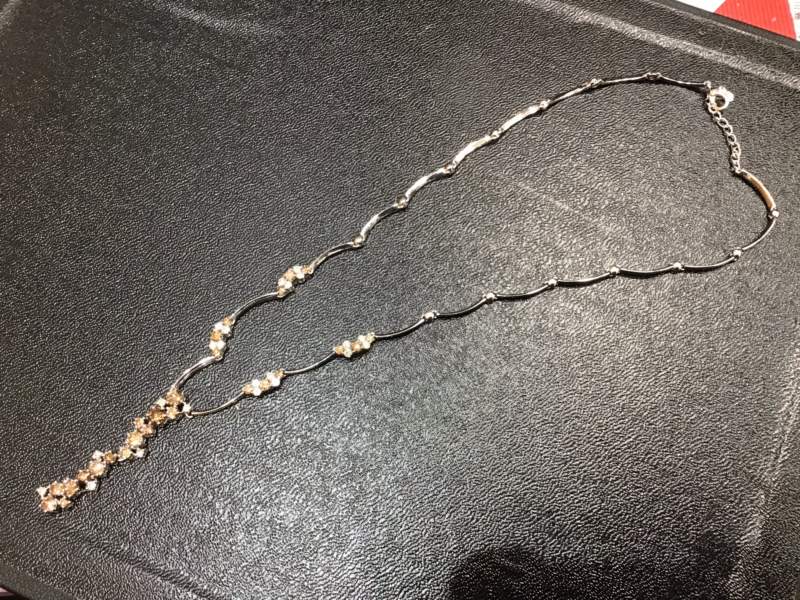 K18金 ホワイトゴールド ダイヤモンド ネックレス お買取しました