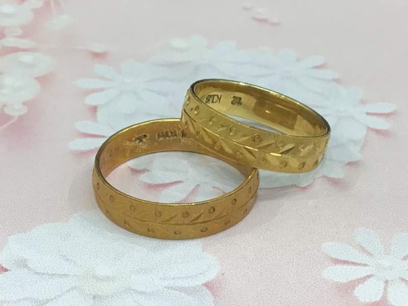 18金 イエローゴールド リング をお買取しました。