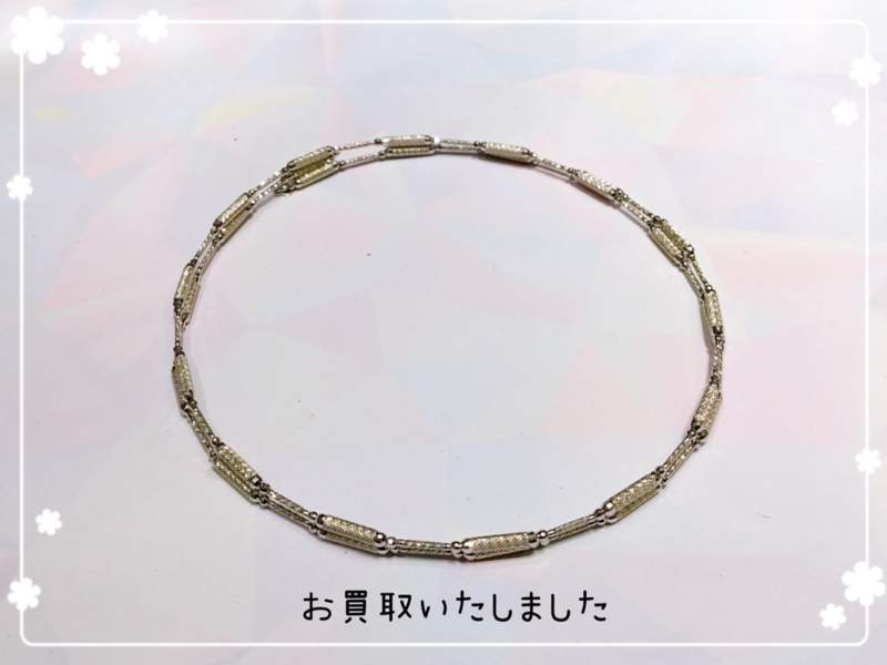 18金 ホワイトゴールド ネックレス お買取しました。 ❣️