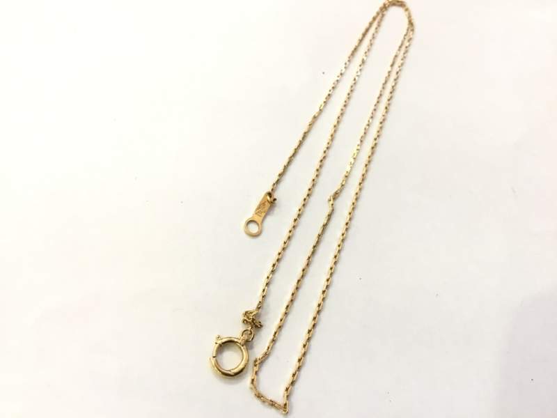 18金 イエローゴールド ネックレス をお買取致しました。