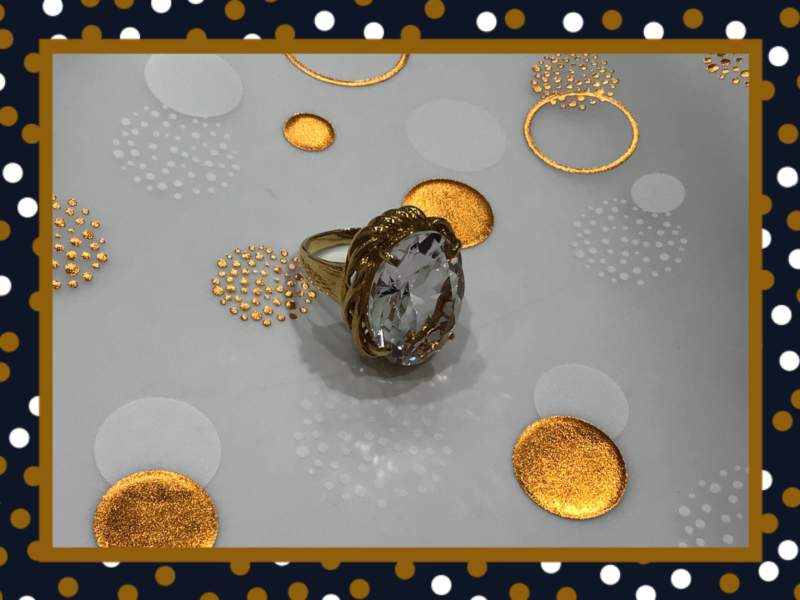 水晶 18金 イエロー ゴールド リング をお買取致しました🌟