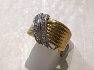ダイヤモンド 18金 イエローゴールド PT850 リング をお買取致しました。