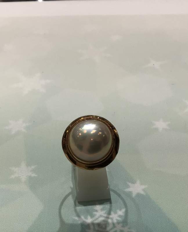 K18 マベパール リング お買取り 致しました。