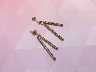 18金 プラチナ900 コンビ ピアス をお買取しました。