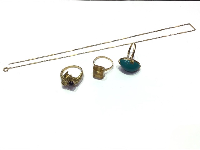 18金 リング ネックレス をお買取しました。