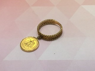 18金 イエローゴールド リング をお買取しました。