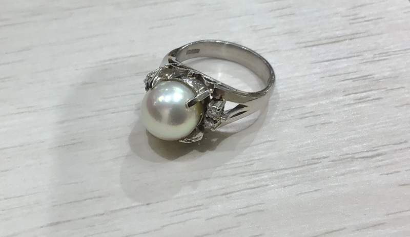 パール PT900 プラチナ リング お買い取りしました。