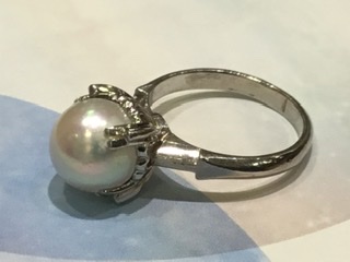 真珠 プラチナ リング をお買取しました。