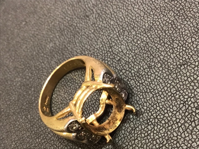K18リング枠 お買取しました