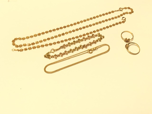 K18ネックレス k18ルビーリング k18ブレスレット 買取