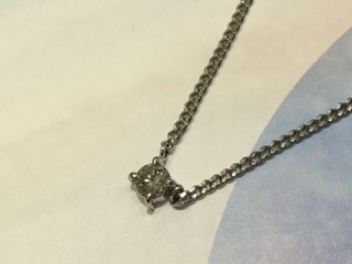 ダイヤモンド プラチナ プチネックレス をお買取しました。