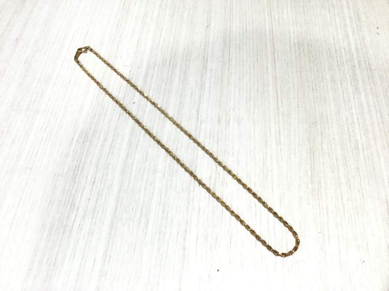 18金 イエローゴールド ネックレス をお買取しました。