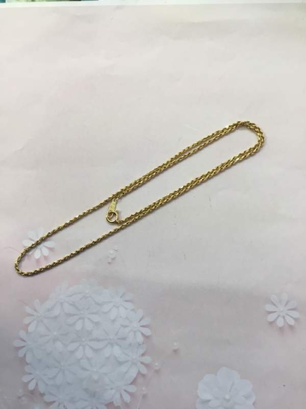 18金イエローゴールド ネックレスをお買取しました。