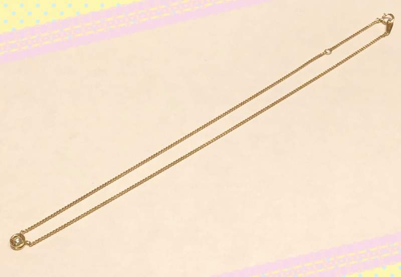 ダイヤモンド 18金 イエローゴールド ネックレス をお買取りしました。