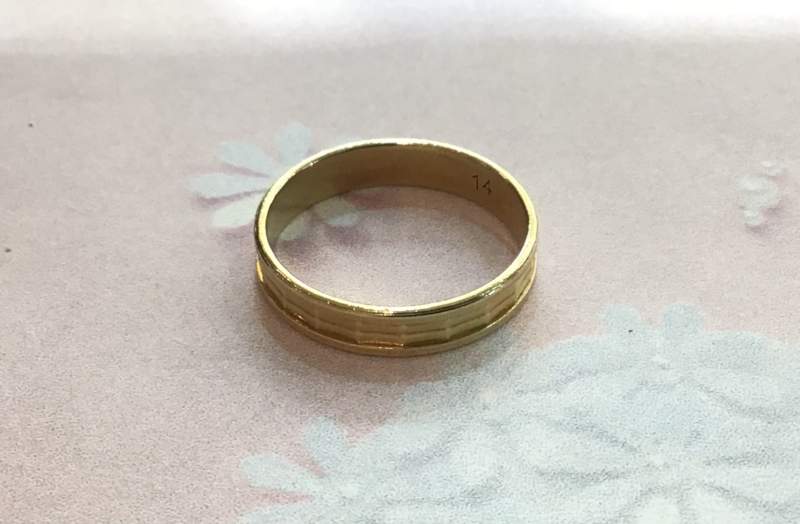 18金 イエローゴールド リング をお買取りしました。