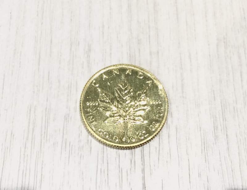 24金 メープルコイン 1/4OZ をお買取しました。