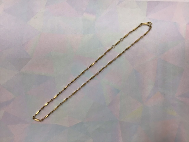 18金 イエローゴールド ネックレスをお買取り致しました。