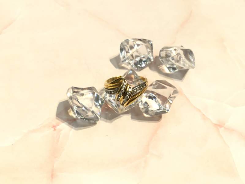18金 PT850 ダイヤモンド リング をお買取しました。