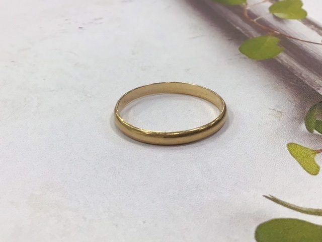18金 イエローゴールド リング をお買取り致しました。