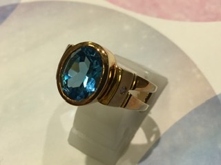 18金 イエローゴールド 色石 リング をお買取しました。