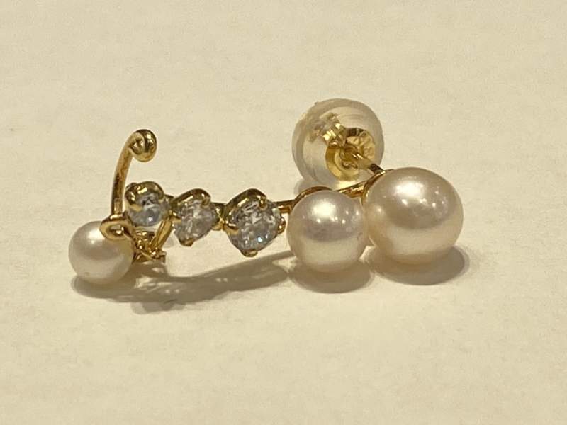 18金 ピアス イヤーカフ