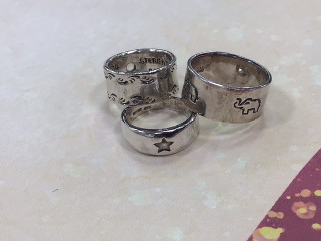 シルバー 925 リング3点 をお買取しました。