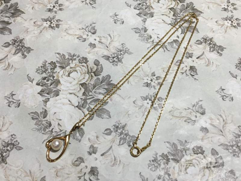 パール 18金 イエローゴールド ネックレス をお買取しました。