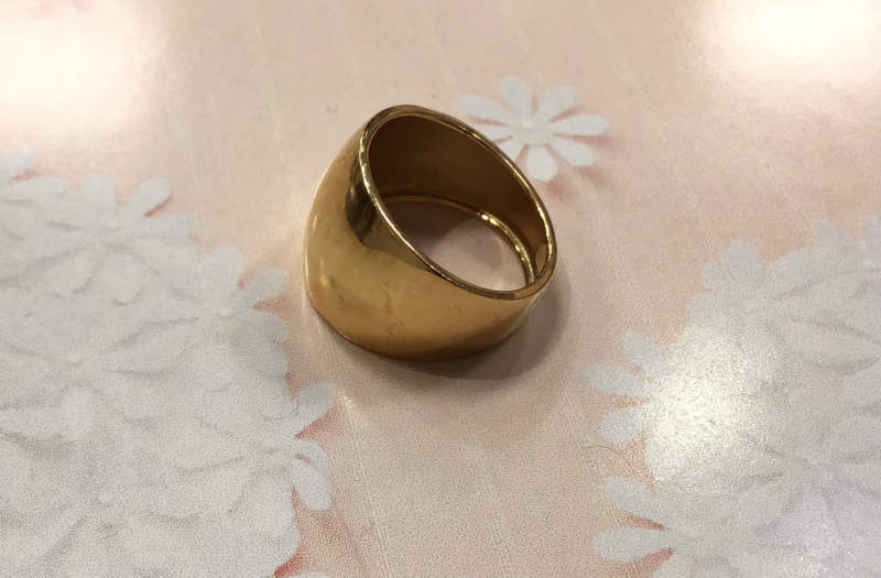 👑18金　イエローゴールド　リング💍　をお買取しました😊