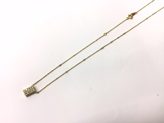 K18 ダイヤ プチネックレス
