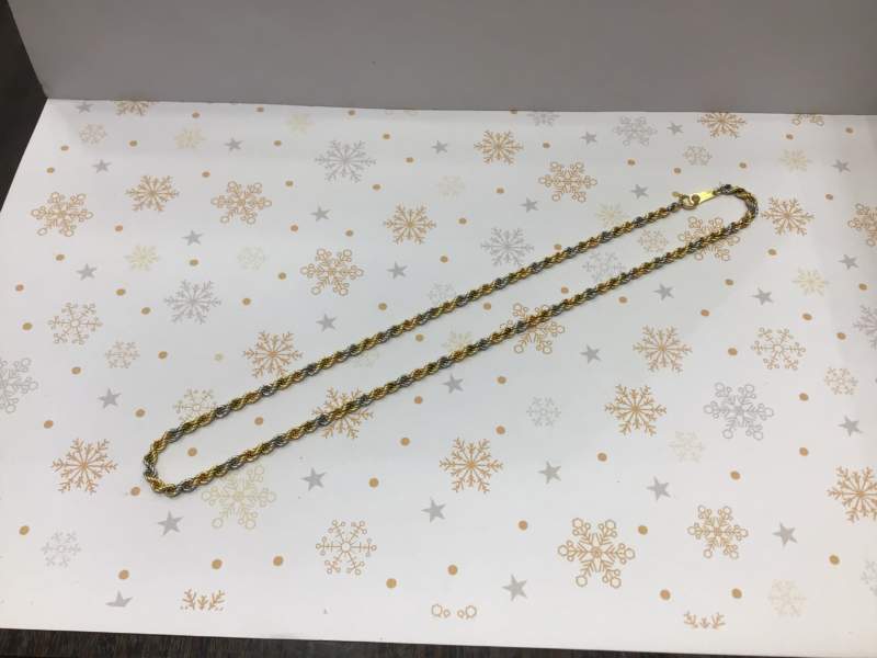 18金 プラチナ コンビ ネックレス をお買い取りしました