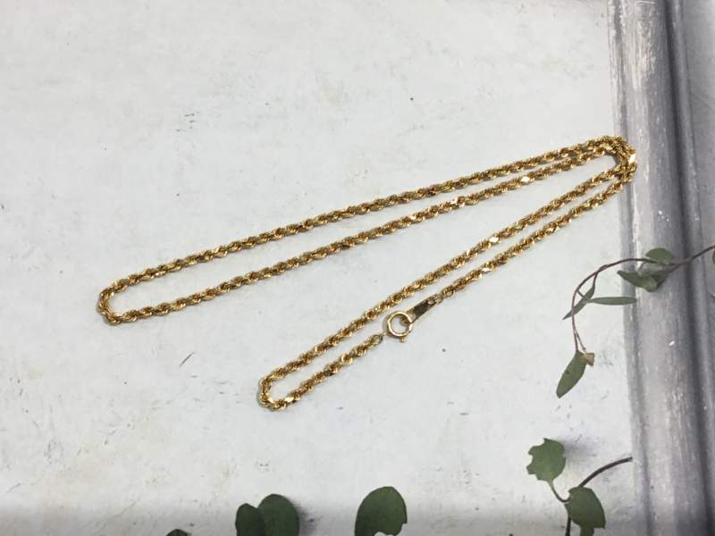 18金 イエローゴールド ネックレス をお買取致しました🎁