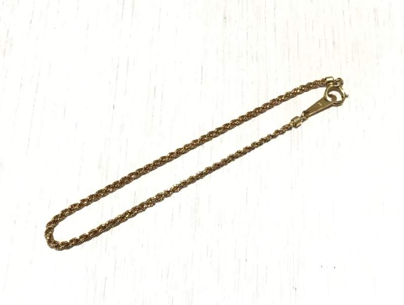 18金 イエローゴールド ブレスレット をお買取しました。