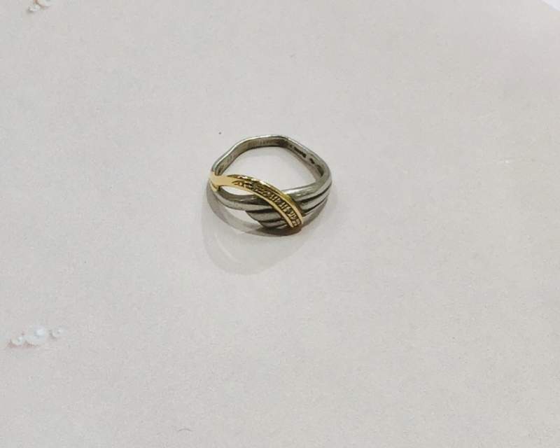 K18 PT 850 コンビデザイン リング お買取しました。