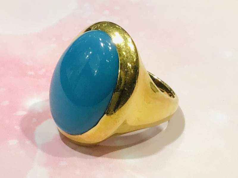 🍀18金 トルコ石 リング をお買取りしました。🍀