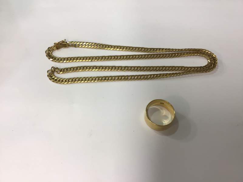 K18 キヘイネックレス リング
